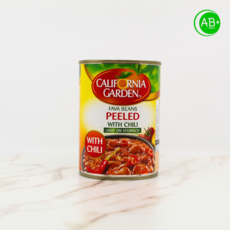 California Garden Fava Beans Peeled with Chilli 캘리포니아 가든 매운 껍질 벗긴 잠두, 400g, 10개