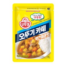 오뚜기 카레 과립형 약간매운맛, 500g, 1개