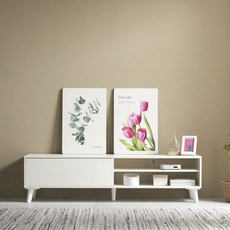 그린우드 슬라이딩 오픈 1500 TV거실장 티비다이, 1500심플리화이트