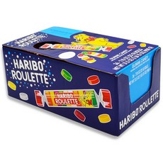 Haribo 하리보 메가 룰렛 구미 젤리 롤 24g x 36팩 Gummi Candy Roulette