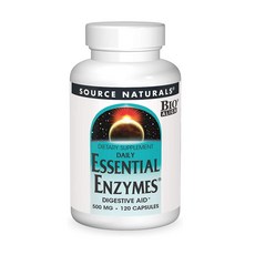 소스 내추럴스 데일리 에센셜 엔자임 500mg 120캡슐 소화효소, 120정, 1개