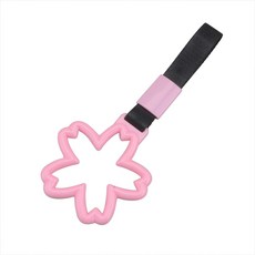 호울링 핸드 자동차 루프 범퍼 경고 지하철 링 스트랩 및 핸들 츠리카와 견인, B Pink, 1개