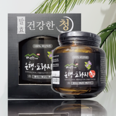 약초인 국내산 은행도라지청 대용량 1kg 선물상자 포함 국산 도라지 진액 기관지에 좋은 도라지청