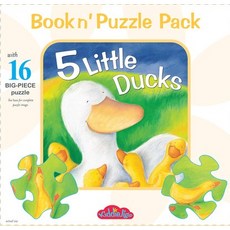 5 Little Ducks Book N' Puzzle Pack Board Books, Brolly Books, English, 9781922418135