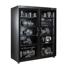 카메라 제습함 렌즈 디카 습도 마이크 진열 보관함, 350L저습형(블랙도어), 1개