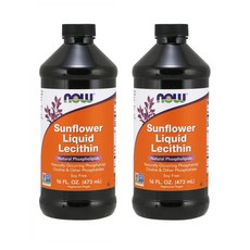 나우 푸드 선플라워 리퀴드 레시틴 473ml 2팩 Now Foods Sunflower Liquid Lecithin 16 Ounce, 2개