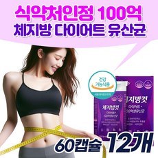 선택) BNR17 유산균다이어트 체지방컷 다이어트 100억 생유산균 비에날씬 비엔알17 프로바이오틱스, 12개, 60정