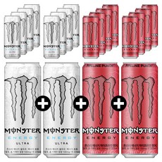355ml x 20캔 혼합선택 몬스터 에너지드링크 울트라 시트라 펀치 파라다이스 그린 슬릭캔, 05){울트라10+펀치10}+코코사은품