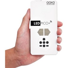 AAXA LED Pico+ MAX 미니 프로젝터 2.7시간 배터리 DLP 1080P 무선 미러링 MiniHDMI 온보드 미디어 플레이어 스피커 블루투스 마이크로 SDUSB 리더, LED Pico+ MAX (1080p) - minihdmi미디어플레이어