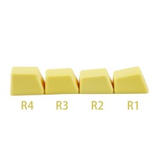 100 개 1u R1 R2 R3 R4 빈 두꺼운 PBT OEM 프로필 영숫자 사용자 정의 Keycaps Keycap DIY, 1 개 R1 1u, 노란색, 100개 R1 1u, 100개 R1 1u