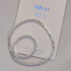 클립커팅언발체인실버925발찌