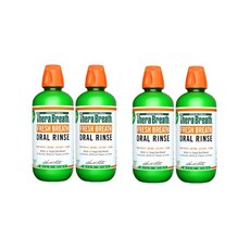 테라브레스 마일드 민트 구강청결제, 473ml, 4개