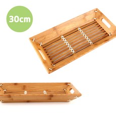 30cm 대나무 직사각 쌈채반 l 업소용 상추 채반 튀김 모밀판 쟁반국수 소쿠리 채소 그릇, 1개
