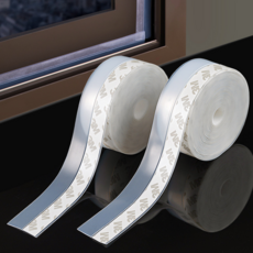 이너스 틈새차단 초강력 접착식 실리콘 바람막이 테이프 문풍지 폭 3.5cm, 폭35mm 길이10m, 5개