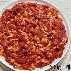 [팜스제임] 오리고기 오리주물럭 오리 주물럭 불고기 슬라이스 무항생제 인증 (냉장), 500g, 1개