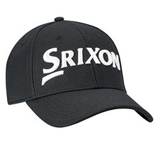 Srixon 남성용 유연한 피티드 골프 모자 하얀색 스몰-미디엄, Black