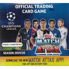 2019 2020 Topps UEFA Champions League Match Attax Soccer 트레이딩 카드 게임 디스플레이 박스 총 30