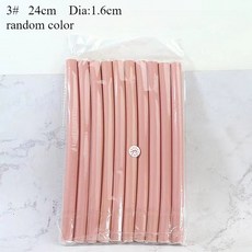 스타일링 로드 부드러운 없음 도구 메이커 헤어 열 벤디 폼 트위스트 10 컬러 컬 개 롤러 플렉시 컬링, 5) random 색상 1.6cm, 1개