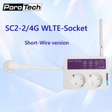 SC2-GSM 스마트 원격 제어 전원 스위치 플러그 소켓 온도 센서 옵션 짧은 라인 16A SMS 4G, 1개 - sms-a100