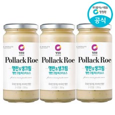 청정원 명란크림 파스타소스 350g 3개, 09 명란크림 파스타소스350g X 3