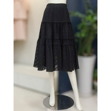 [정품매장] 나이스크랍 데일리 캐주얼 스커트 [나이스클랍]뒷밴딩 레이스 스커트(A242PWS531)BK