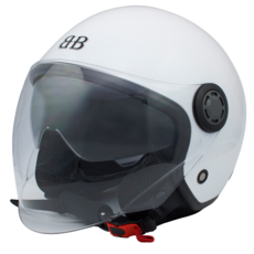 벤시 오픈페이스 오토바이 헬멧 Y-2, 무광블루, 투명, M