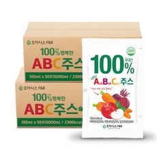 국내산 ABC주스 100ml x 100포 / 오아시스, 1개