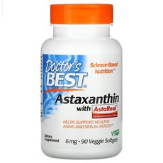 Doctors Best 루테인 아스타잔틴 6mg 90캡슐, 90정, 1개