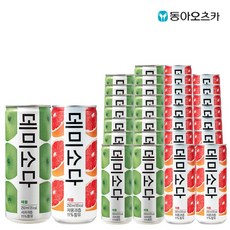 데미소다 애플&자몽 250ml X 각15개(총30개) 탄산음료 과즙탄산 탄산수 음료수 혼합음료, 30개