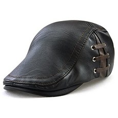 남자가죽빈티지헌팅캡