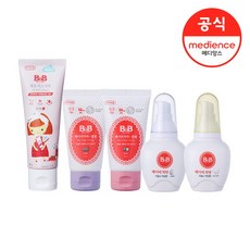 B&B 비앤비) 치약 돌잡이 패키지, 베이비치약(겔)포도+(액상)바나나+에코키즈치약 딸기_R632