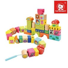 숲속친구들실꿰기블록