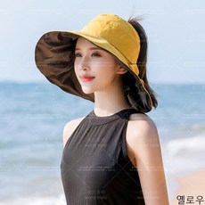 월드홀릭 썬캡 자외선차단 등산모자 여름 여성 모자 여름모자 비치 버킷햇 벙거지모자 yTYM11