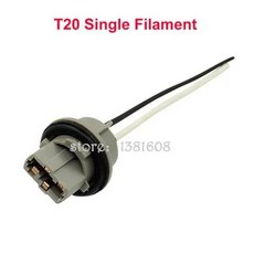 자동차 램프 조명 전구 소켓 어댑터 확장 커넥터 플매트 카펫 러그 홀더 LED T10 T20 1156 1157 B9S 1 개, 03 T20 Single Filament, 1개