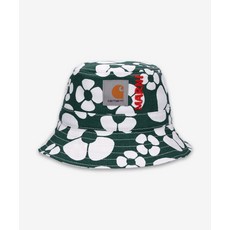 MARNI [마르니x칼하트WIP] 남성 플로럴 프린트 버킷햇 - 포레스트 그린 / CLZC031294UTX1MFV55 FLORAL PRINT BUCKET HAT, FREE