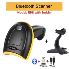 바코드스캐너 휴대용 무선 QR 코드 유선 바코드 블루투스 2D 슈퍼마켓 상점용, 3) Bluetooth, 1개