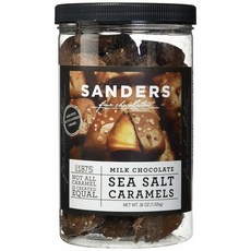 (미국직배) 1+1 Sanders 샌더스 씨쏠트 캬라멜 초콜릿 1.02Kg Milk Chocolate Sea Salt Caramels 36Oz (2.25 lb)