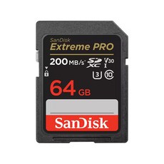 샌디스크 익스트림 프로 SDXC 64GB 200MB/s, 1개 - 캐논eos450d