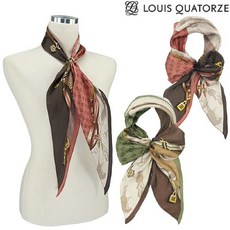 Louis Quatorze 실크 마름모스카프 피코크 SA 2WSD366