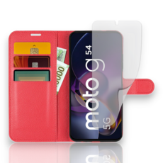 모토로라 모토 G54 5G 전용 지갑 카드 지폐 수납 케이스 저반사 필름