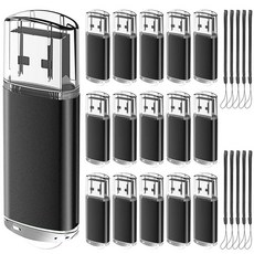 EASTBULL 2.0 USB 벌크 플래시 드라이브 1GB 50팩 대용량 메모리 썸 저장 백업용 블랙 412597, 1GB-2.0, 50pack-Black, 50개