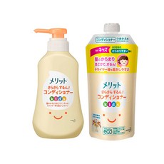 카오 메리트 사라사라 키즈 컨디셔너 360ml 리필 285ml 세트, 1개