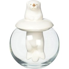 [귀여운 잡화] 북극곰 탁상형 자연 가습기 (도자기 기화), 1개