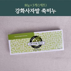 강화사자발약쑥 강화사자발 쑥비누 3개입, 80g