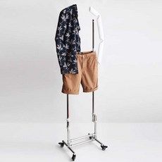 의류 촬영용 스탠드 행거 전신 옷 피팅 상세 투명, 1개, 성인 하체용