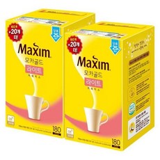 동서 맥심 모카골드 라이트 커피믹스 160+20T X2 360T