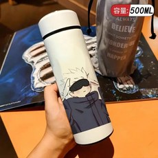 500ml 주술회전 고조 사토루 텀블러 보온병 대용량 휴대용 물병, 6, 1개