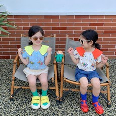 여아네온블라우스