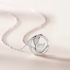 실버고래꼬리목걸이