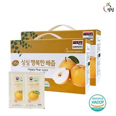싱싱 행복한 배즙 2박스 60포, 100ml